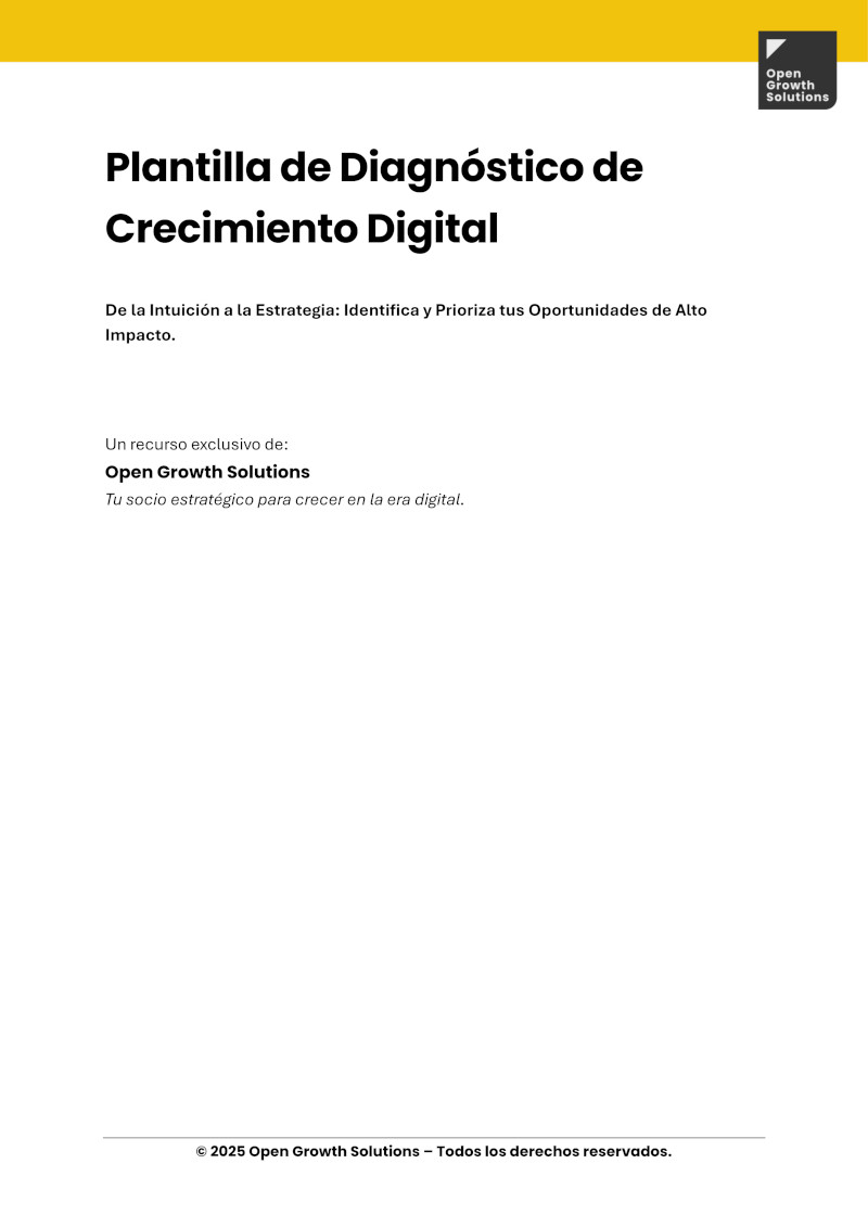 Plantilla de Diagnóstico de Crecimiento Digital